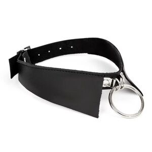 Elegant Black Leather Necklace